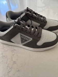 Herren Mode Turnschuhe Guess Tiogo Sneaker Skate Logo Straßenschuh 9,5 Grau - Bild 1 von 5