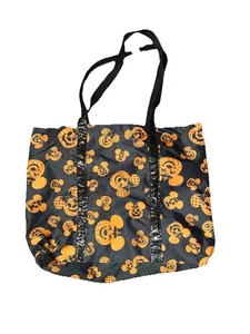 Disney Parks Halloween 2021 Kürbis Mickey Minnie Mouse schwarz/orange Tragetasche - Bild 1 von 4