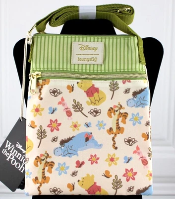 Loungefly Disney Winnie The Pooh Floral Passport Crossbody Bag New Tags 2024 - Image 1 of 4