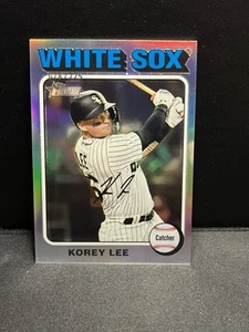 2024 Topps Heritage High Number Korey Lee Silver Chrome /225 #224 CHICAGO CHI - Picture 1 of 9