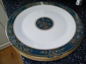 ROYAL DOULTON CARLYLE DINNER PLATES X 4 - Picture 1 of 3