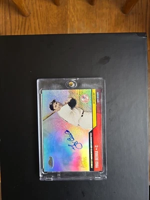 2002 Topps Finest Yogi Berra Auto Refractor - Image 1 of 2