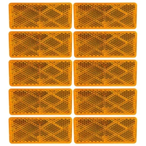 ALL STAR TRUCK PARTS 10x Red/White Class A 70mmx30mm (2.75"x1.18") Rectangular - Picture 1 of 44