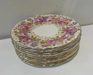 Set of Nine (9) Royal Albert SERENA 6 1/4" Bread/Side Plates. Excellent Cond. - Picture 1 of 5