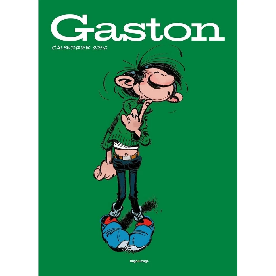 Calendrier mural Gaston Lagaffe 28,5x38,5cm (2026) - Photo 1/1
