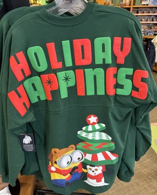 Minions Holiday Happiness Sweater Spirit Jersey Christmas Universal Studios 2025 - Image 1 of 2