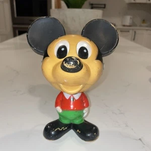 De colección 1976 Mattel 7" parlante Mickey Mouse pull-string juguete funciona - Imagen 1 de 7
