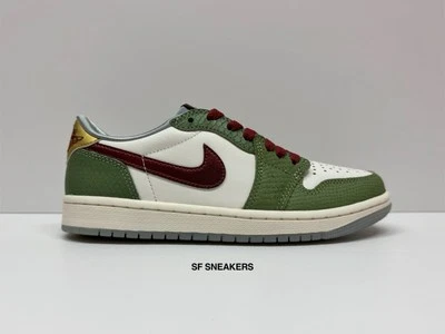 NIKE AIR JORDAN 1 RETRO BAJO OG AÑO DEL DRAGÓN (TALLA 5,5M/7W) FN3727-100 CNY Foto 1 de 4