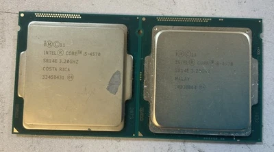 lot of 2 Intel Core i5-4570 SR14E 3.20GHz 6MB 4-core CPU Processor NS-P3B - Image 1 of 2