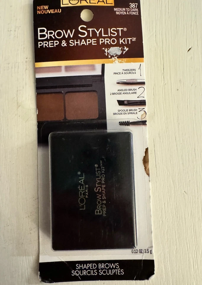 LOREAL Brow Stylist Prep & Shape PRO KIT ~ MEDIUM - DARK #387 NEW SEALED . 12 Oz - Image 1 of 4