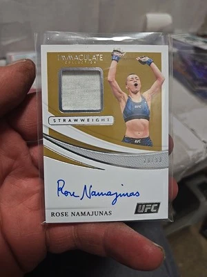 2021 Panini Immaculate Collection UFC - Memorabilia Autographs Rose Namajunas... - Image 1 of 4
