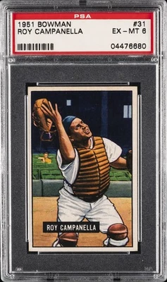 1951 BOWMAN #31 ROY CAMPANELLA PSA 6 - Image 1 of 2