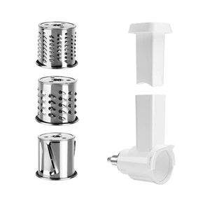 Kitchee Slicer Shredder Grater 3 Attachments - Compatible with KitchenAid Mixer - Picture 1 of 8