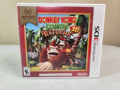 Donkey Kong Country Returns 3D: Nintendo Selects (3DS, 2016) - Tested & Working - Image 1 of 3