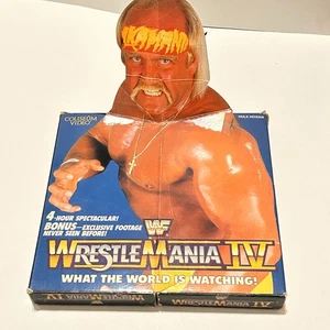 WWF WRESTLEMANIA 4 IV 1988 Coliseum Video Two Tape VHS Hulk Hogan - Imagen 1 de 22