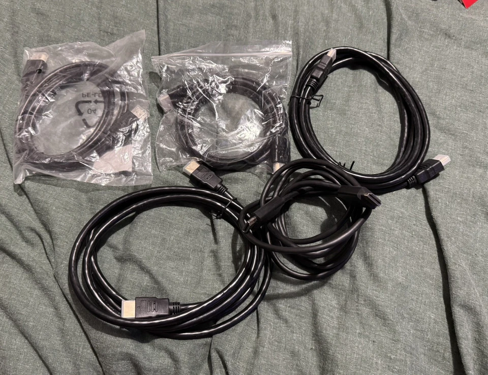 HDMI to HDMI Cable x5, 2 brand new sealed different lengths  - Image 1 of 1
