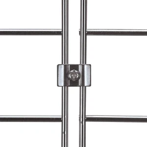 Gridwall Joining Connectors for Wire Grid Panels/Grid Wall - Chrome - 20 Pack - Picture 1 of 2
