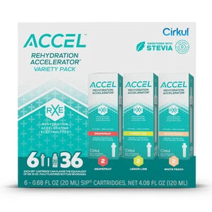 Cirkul Accel Geschmackskartusche Variety Pack - 6 Stück, Grapefruit, Zitrone, Pfirsich - Bild 1 von 4