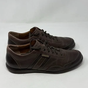Mephisto Bonito Air-Jet Shoes Mens 10 Brown leather Comfort Work Casual Sneakers - Picture 1 of 18