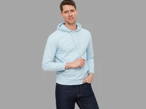 Men Hoodie Casual Hooded Solid Pocket Slim Fit Sweatshirts Pullover Sweater Top. - Picture 1 of 5