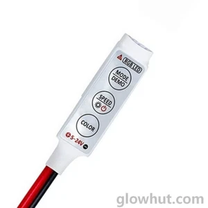 Mini controlador de tira de luz LED RGB 5050 3528 DC 9 voltios 12 V atenuador multicolor - Imagen 1 de 6