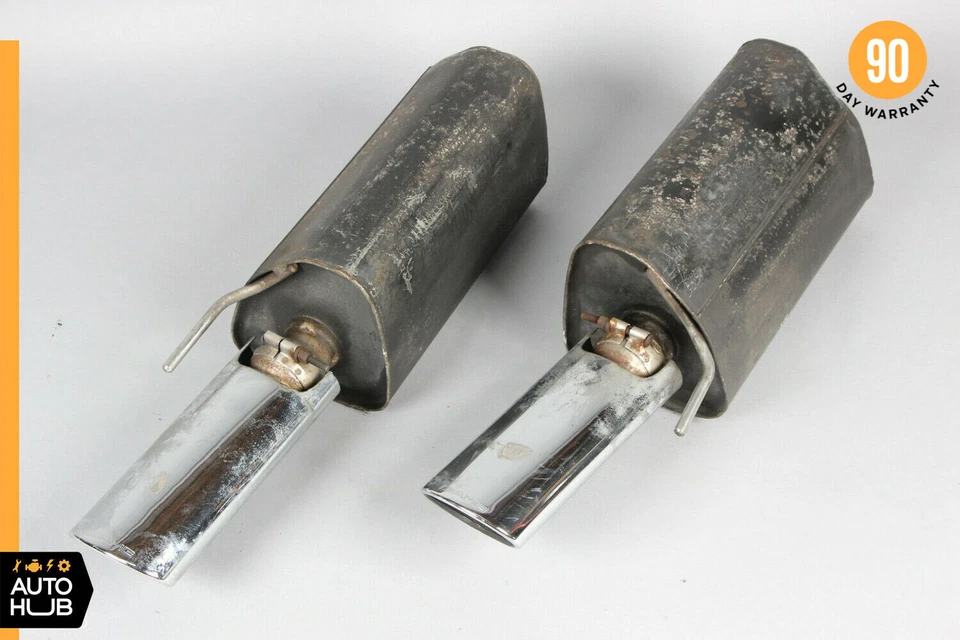 01-02 Mercede W220 S55 CL55 AMG Sport Exhaust Muffler Mufflers Tips Set OEM - Image 1 of 4