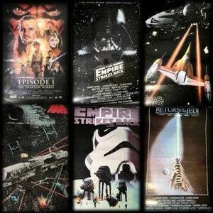 Vintage Star Wars Poster Lot Litho PTW651 PTW741 PTW533 PTW532 Jedi Empire 24x36 - Picture 1 of 24