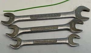 Craftsman 3pc Open End Wrench Lot - 1/2min. - 3/4max., V-Series, USA - Picture 1 of 11