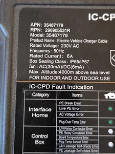 Dacia Ladekabel Original Laderiegel Typ 2 Schuko Charger 35467179 7A Ladegerät - Bild 1 von 5