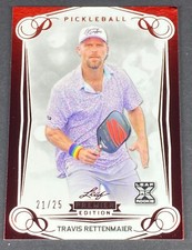 2023 Leaf Pickleball Premier Edition - Travis Rettenmaier #38 - Red Foil RC /25