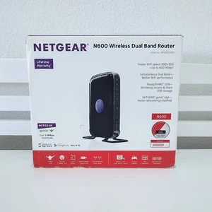 NETGEAR N600 Wireless Dual Band Wi-Fi Router WNDR3400-100NAS - NEW #009 - Picture 1 of 8