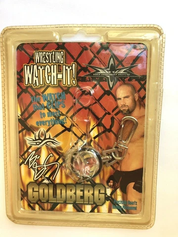 Vtg Bill Goldberg Wrestling Watch-It! ~ Still in Sealed Package 1999 WCW Cover