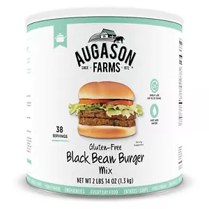Gluten-Free Black Bean Burger 2 Lbs 14 Oz No. 10 Can 1 Pack - Picture 1 of 8