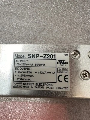 Skynet SNP-Z201 AC/DC Power Supply 5V 12V 250W NEW