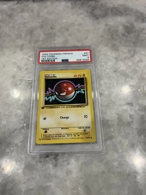 Pokemon 1st Edition Base Set French Voltorb (Voltorbe) 67/102 PSA 9 MINT  - Image 1 of 2