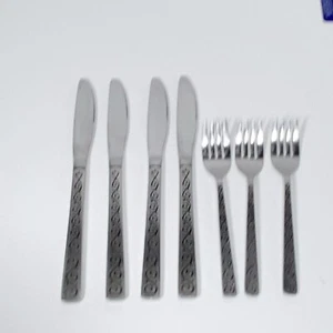 Tenedores para ensaladas Stylecraft de 7 piezas, cuchillos de mantequilla vajilla de acero inoxidable - Imagen 1 de 6