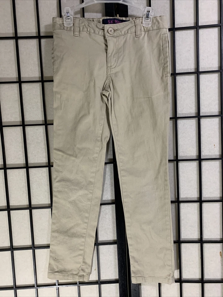 French Toast Children's Khaki Skinny Leg Pant - Size 8 - Image 1 of 4