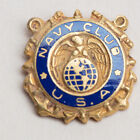 Vintage Navy Club USA lapel pin screw back stud
