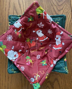 Microwavable Bowl Holder/Cozy 2 PC Set, Reversible Fabric 100% Cotton - Picture 1 of 3