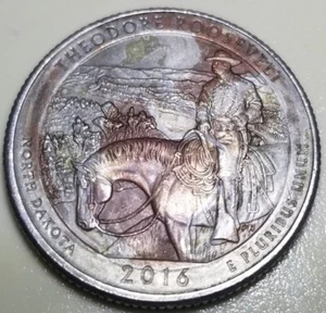 2016 P Washington Quarter- Improperly Annealed Planchet- Theo Roosevelt - Picture 1 of 7