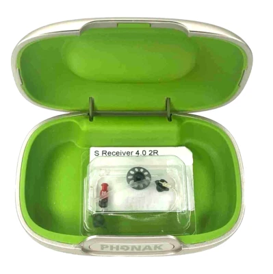 Receptor Phonak S 4.0 2R 3 pines con cúpulas y estuche rígido de viaje 054-0782 derecho Foto 1 de 4