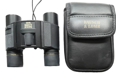 EXCELLENT VINTAGE BAUSCH & LOMB 9x22 COMPACT BINOCULAR & CASE CAMPING / CONCERTS - Image 1 of 4