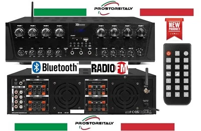 POWER DYNAMICS AMPLIFICATORE AUDIO FILODIFFUSIONE 800 WATT REGOLAZIONI VOLUME 8 ZONE SEPARATE