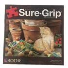 Extra Thick Sure-Grip 300 Piece Puzzle Used Gardening Cats Family Game Night