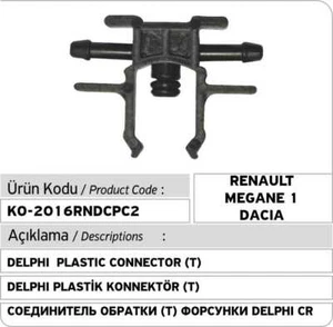 Delphi Common Rail Injector Leak Off Connector 2 Ways (Renault - Dacia) - Picture 1 of 1