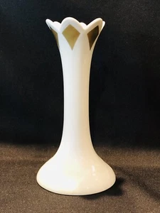 Hochst Kerzenständer handbemalt Porzellan weiß/gold Akzente #1 Neu - Bild 1 von 6