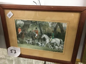 Bild mit Rahmen aus der Auflösung einer Sammlung, auf der Jagd #0057 - Bild 1 von 1