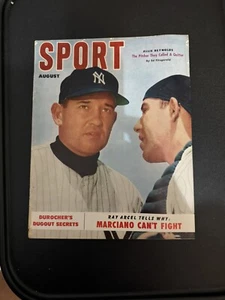 August 1952 Sportmagazin Allie Reynolds Yogi Berra New York Yankees Cover - Bild 1 von 2