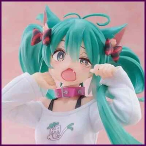 Hatsune Miku Desktop süße Actionfigur 11 cm Neko T-Shirt Ver. Anime Figur - Bild 1 von 22