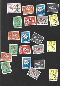 Singapore 1962 - Sn: SG54-59 (3 sets + 1 SG53) - MNH - Animals and Flowers - Picture 1 of 1